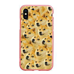 Чехол iPhone XS Max матовый Doge, цвет: 3D-баблгам