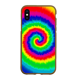 Чехол iPhone XS Max матовый Tie dye