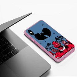Чехол iPhone XS Max матовый Wu-Tang Clan: Method Man, цвет: 3D-розовый — фото 2