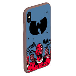 Чехол iPhone XS Max матовый Wu-Tang Clan: Method Man, цвет: 3D-коричневый — фото 2