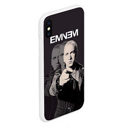 Чехол iPhone XS Max матовый Eminem: You, цвет: 3D-белый — фото 2