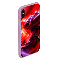 Чехол iPhone XS Max матовый League of legends, цвет: 3D-сиреневый — фото 2