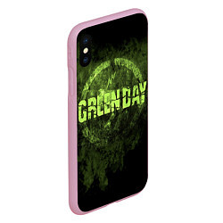 Чехол iPhone XS Max матовый Green Day: Acid Voltage, цвет: 3D-розовый — фото 2