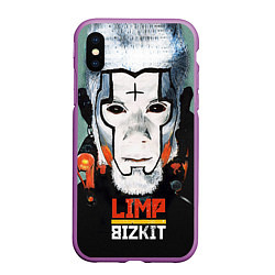 Чехол iPhone XS Max матовый Limp Bizkit: Faith Face, цвет: 3D-фиолетовый