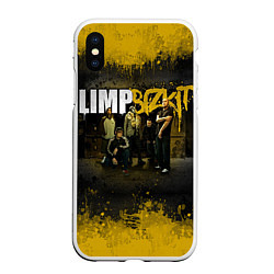 Чехол iPhone XS Max матовый Limp Bizkit: Gold Street, цвет: 3D-белый