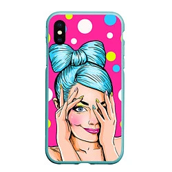 Чехол iPhone XS Max матовый POP ART