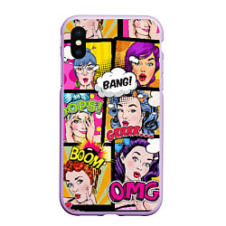 Чехол iPhone XS Max матовый POP ART