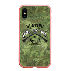 Чехол iPhone XS Max матовый Hunting & Fishing, цвет: 3D-баблгам