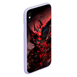 Чехол iPhone XS Max матовый Shadow Fiend, цвет: 3D-светло-сиреневый — фото 2