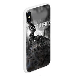 Чехол iPhone XS Max матовый Black Veil Brides: Faithless, цвет: 3D-белый — фото 2