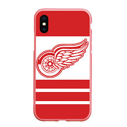 Чехол iPhone XS Max матовый Detroit Red Wings