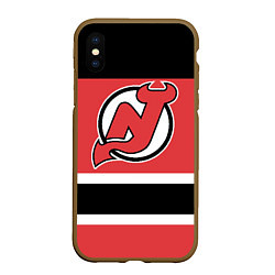 Чехол iPhone XS Max матовый New Jersey Devils