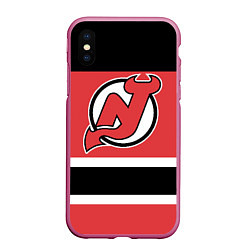 Чехол iPhone XS Max матовый New Jersey Devils