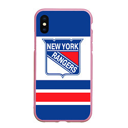 Чехол iPhone XS Max матовый New York Rangers