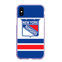 Чехол iPhone XS Max матовый New York Rangers