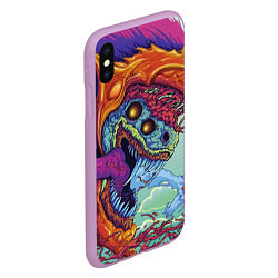 Чехол iPhone XS Max матовый CS:GO Hyper Beast, цвет: 3D-сиреневый — фото 2