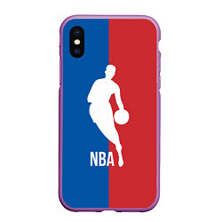 Чехол iPhone XS Max матовый Эмблема NBA