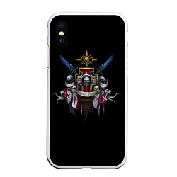 Чехол iPhone XS Max матовый Daemonium venatores, цвет: 3D-белый