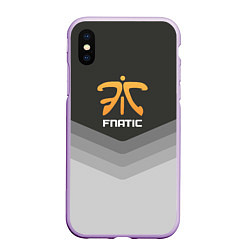 Чехол iPhone XS Max матовый Fnatic Uniform, цвет: 3D-сиреневый