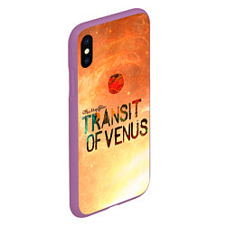 Чехол iPhone XS Max матовый TDG: Transin of Venus, цвет: 3D-фиолетовый — фото 2