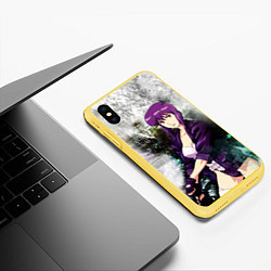 Чехол iPhone XS Max матовый Призрак в доспехах, цвет: 3D-желтый — фото 2