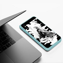 Чехол iPhone XS Max матовый Hatsune Miku, цвет: 3D-мятный — фото 2