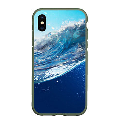 Чехол iPhone XS Max матовый Стихия воды