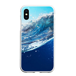 Чехол iPhone XS Max матовый Стихия воды