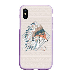 Чехол iPhone XS Max матовый Fox: Wild Free