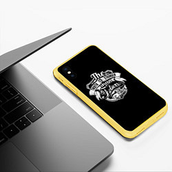 Чехол iPhone XS Max матовый The Truth Is Stranger, цвет: 3D-желтый — фото 2