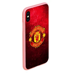 Чехол iPhone XS Max матовый Манчестер Юнайтед, цвет: 3D-баблгам — фото 2