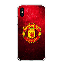Чехол iPhone XS Max матовый Манчестер Юнайтед