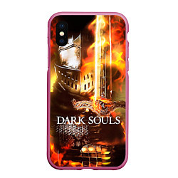 Чехол iPhone XS Max матовый Dark Souls War