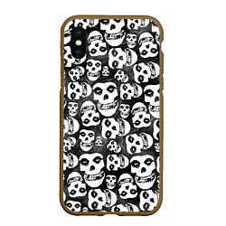 Чехол iPhone XS Max матовый Misfits Pattern