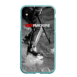 Чехол iPhone XS Max матовый Red maсhine