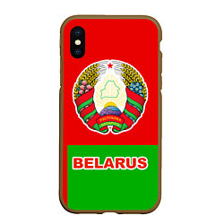 Чехол iPhone XS Max матовый Belarus Patriot