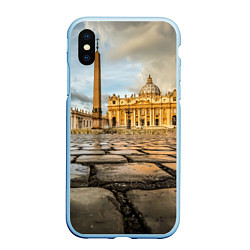 Чехол iPhone XS Max матовый Площадь святого Петра