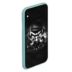 Чехол iPhone XS Max матовый Pirate Station: Dark Side, цвет: 3D-мятный — фото 2
