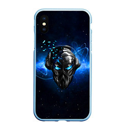 Чехол iPhone XS Max матовый Pirate Station: Blue Space