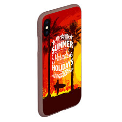 Чехол iPhone XS Max матовый Summer Surf 2, цвет: 3D-коричневый — фото 2