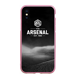 Чехол iPhone XS Max матовый The Arsenal 1886, цвет: 3D-розовый