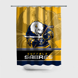 Шторка для душа Buffalo Sabres, цвет: 3D-принт