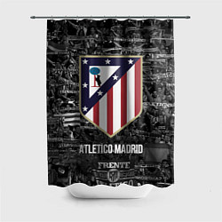 Шторка для душа Атлетико Мадрид, цвет: 3D-принт