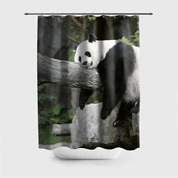 Шторка для душа Большая уставшая панда, цвет: 3D-принт