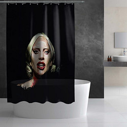 Шторка для душа Леди Гага, цвет: 3D-принт — фото 2