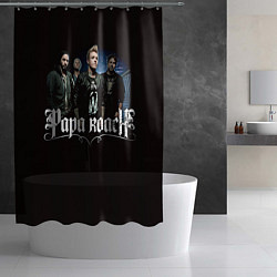 Шторка для душа Paparoach: Black style, цвет: 3D-принт — фото 2