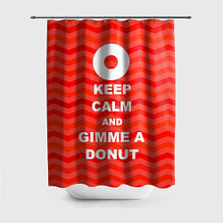 Шторка для ванной Keep Calm & Gimme a donut