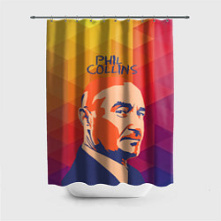 Шторка для душа Phil Collins, цвет: 3D-принт