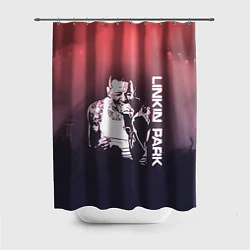 Шторка для душа Linkin Park Честер, цвет: 3D-принт