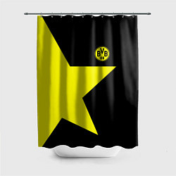 Шторка для душа FC Borussia Dortmund: Star, цвет: 3D-принт